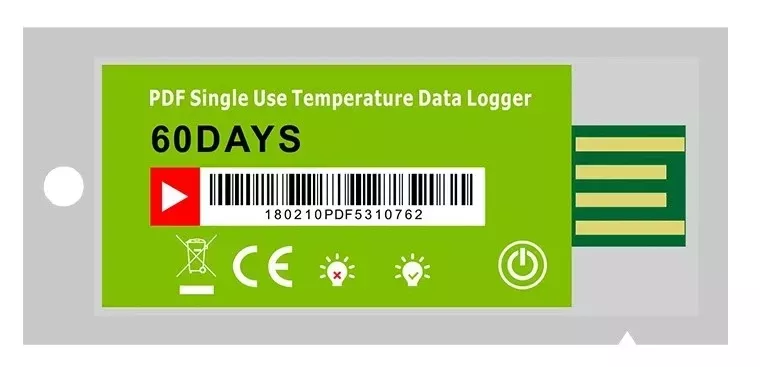 Jednorazowy rejestrator temperatury z wydrukiem PDF