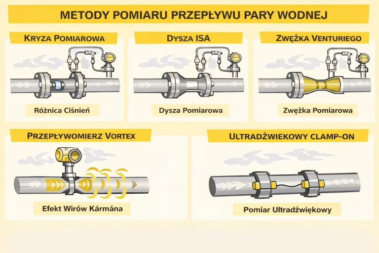 Porównanie przepływomierzy do pary Porównanie przepływomierzy do pary
